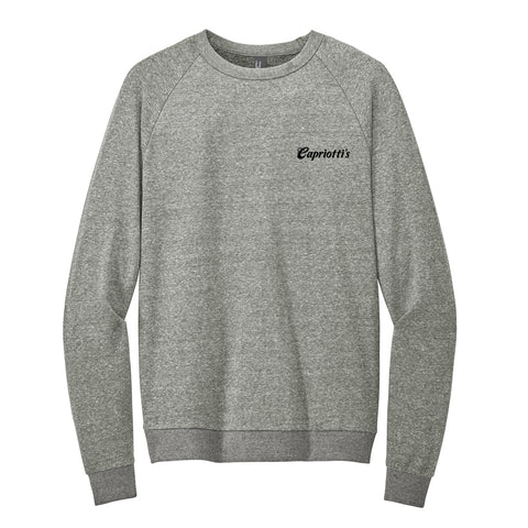 Men's District® Perfect Tri® Fleece Crewneck Sweatshirt - Heathered Charcoal