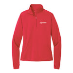 Ladies Sport-Tek® Sport-Wick® Stretch 1/4-Zip Pullover - True Red