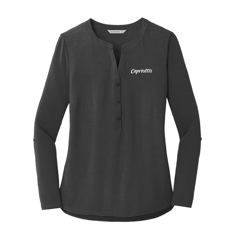 Ladies Port Authority® Ladies Concept Henley Tunic - Black