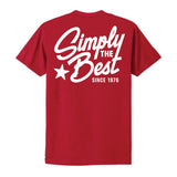 Shift Lead Simply The Best Script Tee - Red