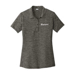 Ladies Sport-Tek® PosiCharge® Electric Heather Polo - Grey-Black  Electric