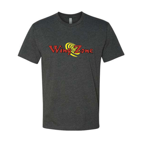 Wing Zone Throw Back Tee - Grey